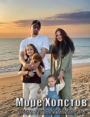 Выходной на море. Печать на холсте