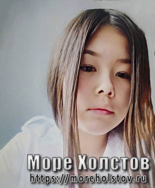 Портрет девушки. Печать на холсте
